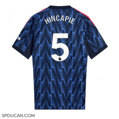 Muški Nogometni Dres Arsenal Piero Hincapie #5 Gostujuci 2025-26 Kratak Rukav Muški Nogometni Dres Arsenal Piero Hincapie #5 Gostujuci 2025-26 Kratak Rukav